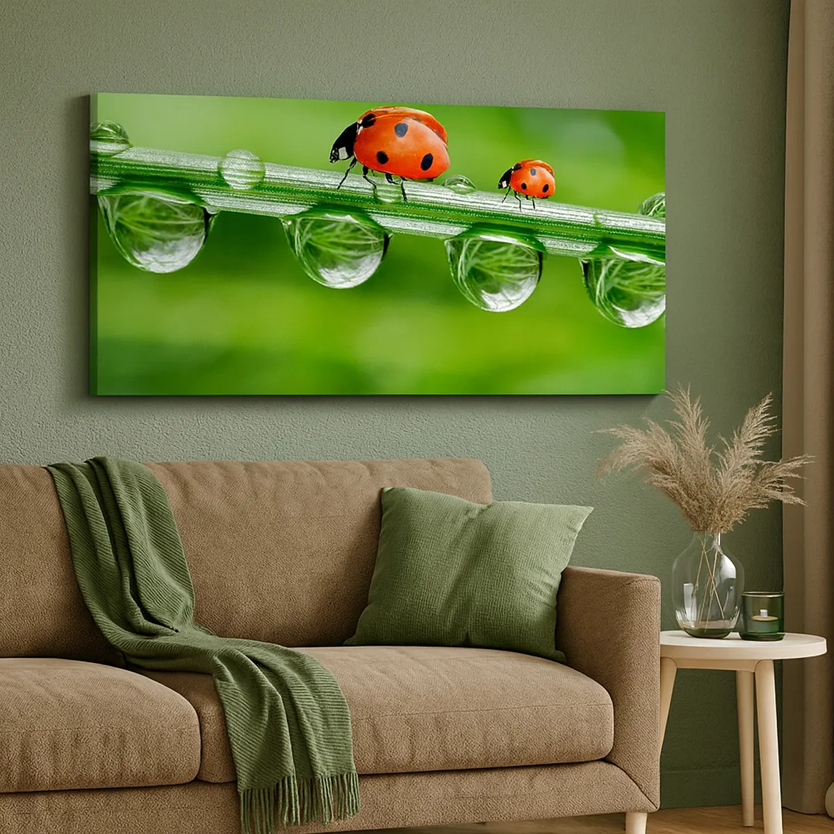 Canvastavla - Bild på duk - Hela sommaren på väg - 30x30 cm