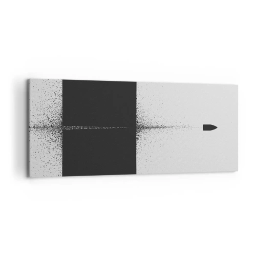 Canvastavla - Bild på duk - Rakt mot målet - 100x40 cm