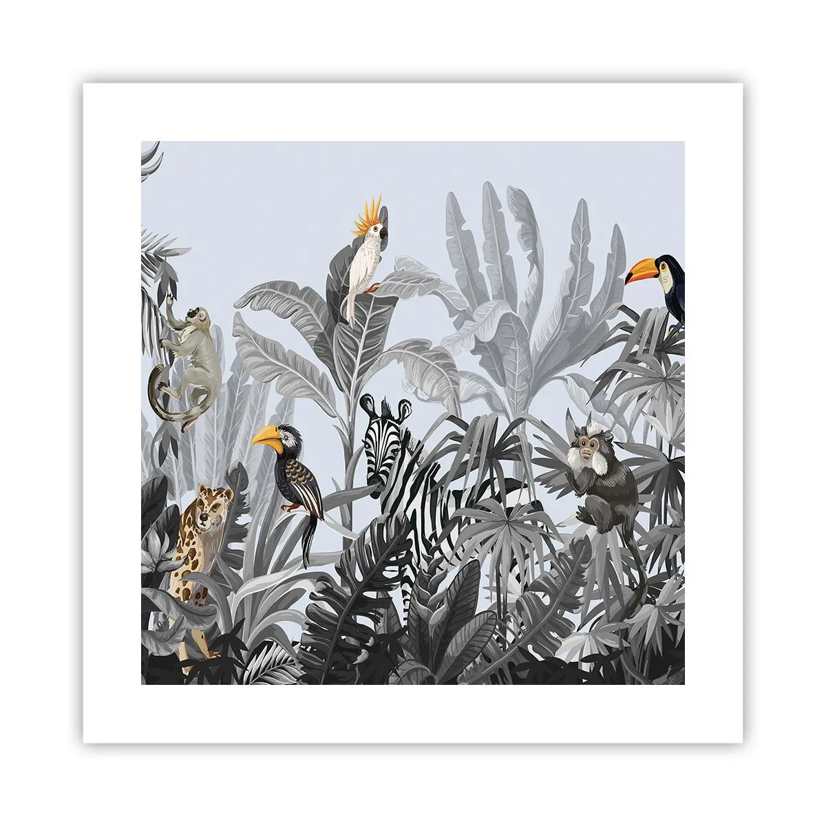 Affisch - Afrikansk saga - 40x40 cm