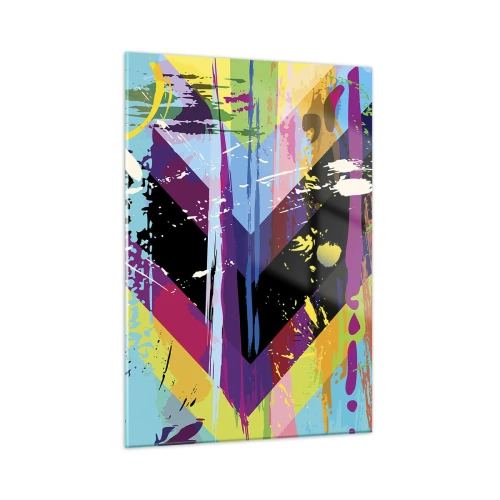 Glastavla - Bild på glas - Uppifrån nedåt - 50x70 cm