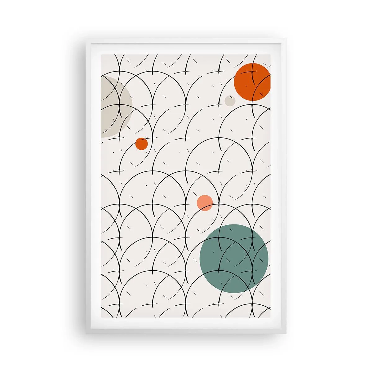 Affisch i vit ram - I popkonstens anda - 61x91 cm