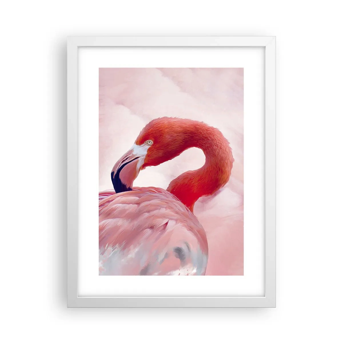 Affisch i vit ram - Fågelns skönhet - 30x40 cm