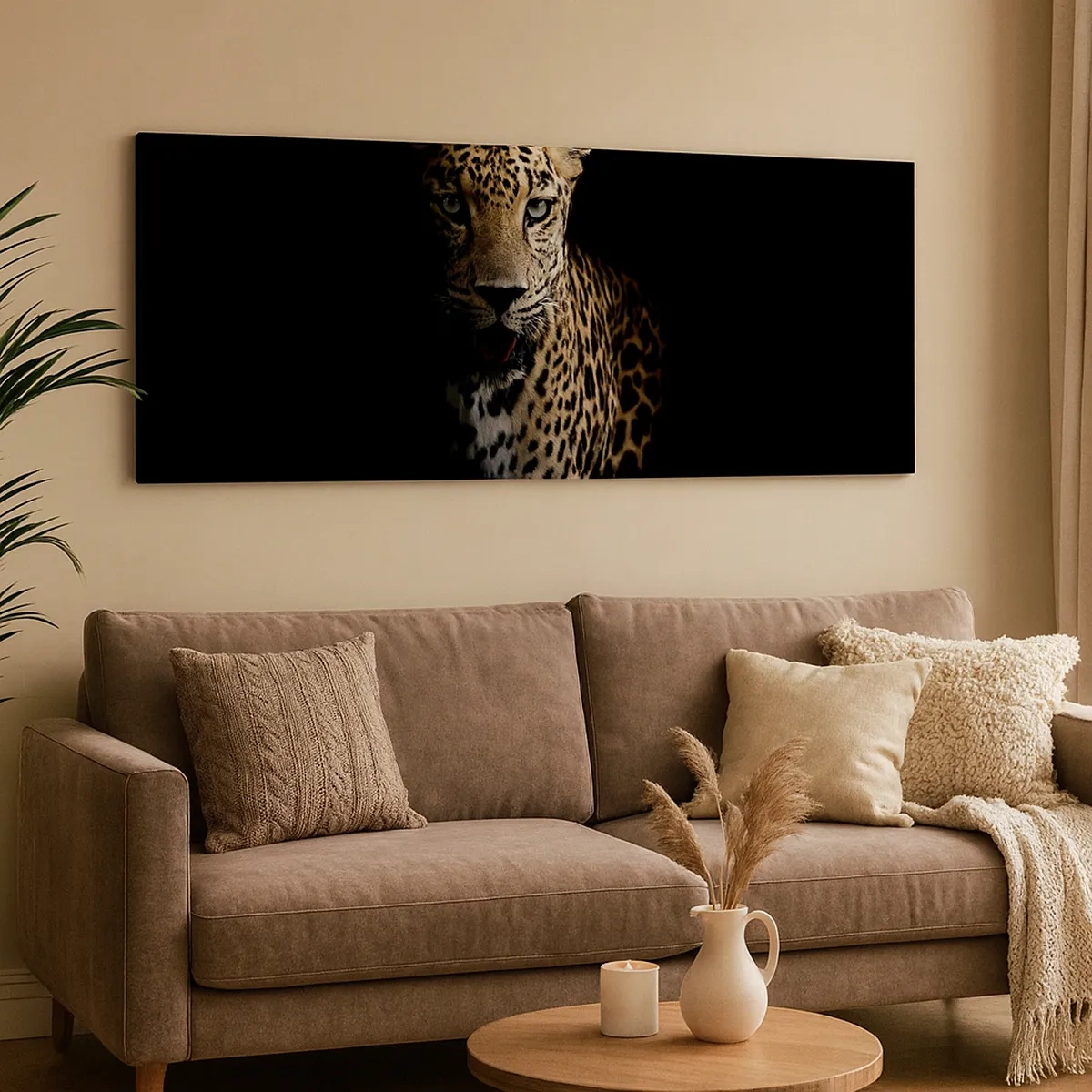 Canvastavla - Bild på duk - Mörk skönhet - 30x30 cm