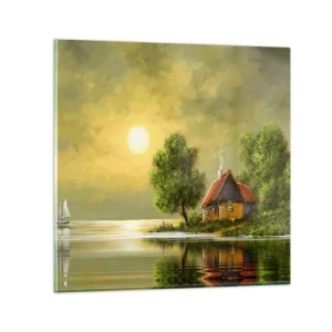 Glastavla - Bild på glas - Vackert som från en bild - 50x50 cm