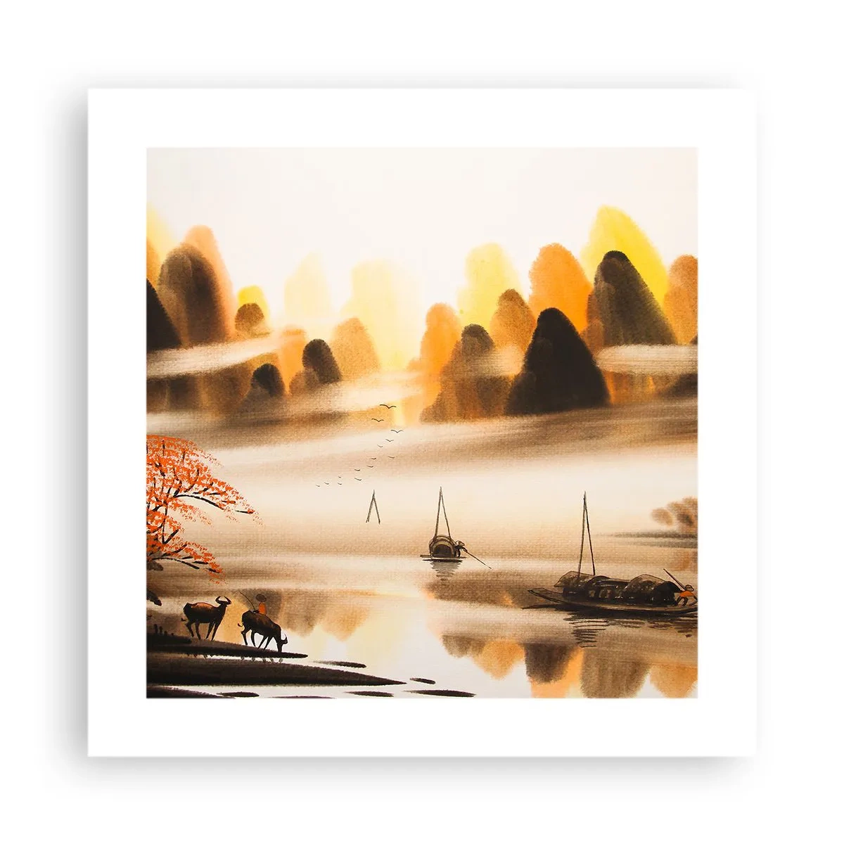 Affisch - Längre bort än Fjärran Östern - 40x40 cm