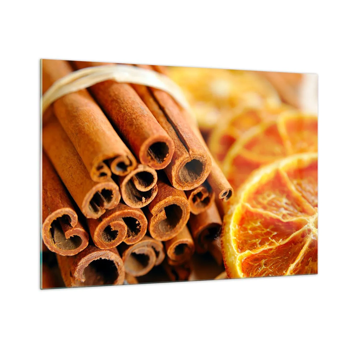 Glastavla - Bild på glas - Känner du deras arom? - 100x70 cm