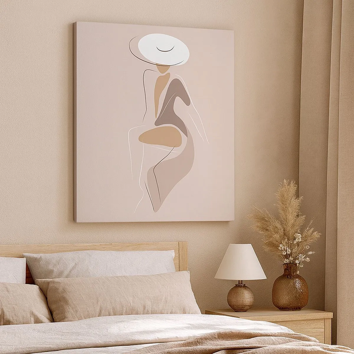 Canvastavla - Bild på duk - Att vara dam - 30x30 cm