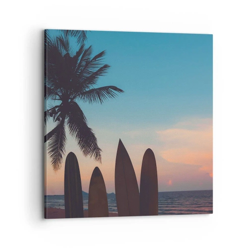 Canvastavla - Bild på duk - Imorgon blir det också kul - 70x70 cm