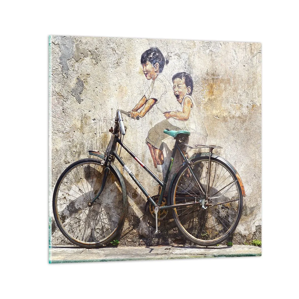 Glastavla - Bild på glas - Sant eller falskt? - 30x30 cm