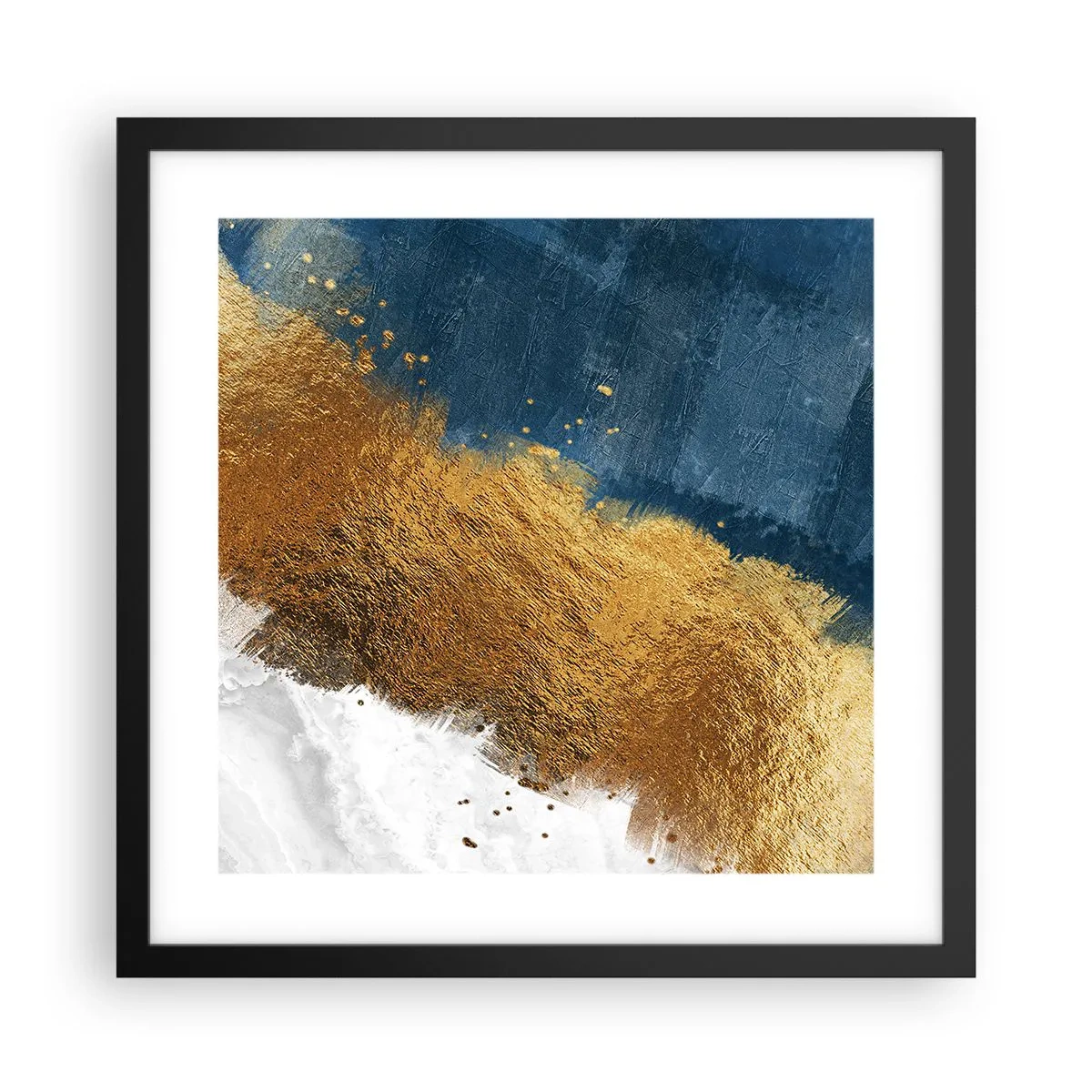 Affisch i svart ram - Sommarens färger - 40x40 cm