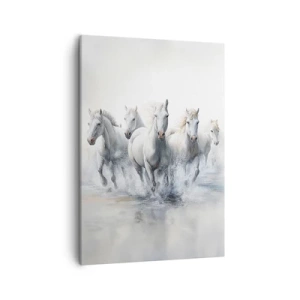 Canvastavla - Bild på duk - Vit magi - 50x70 cm