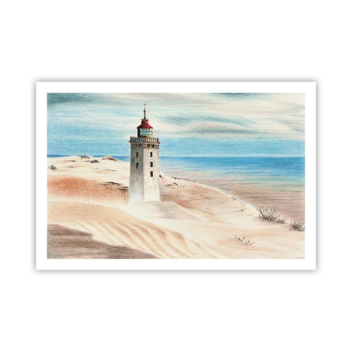 Affisch - Tittar alltid i havet - 91x61 cm