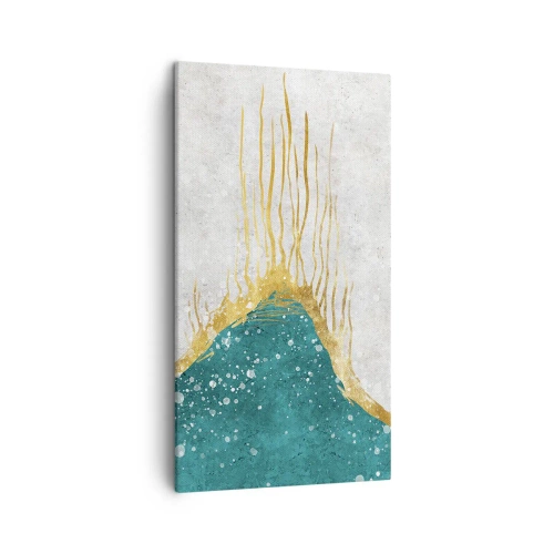 Canvastavla - Bild på duk - Gyllene tidvatten - 45x80 cm