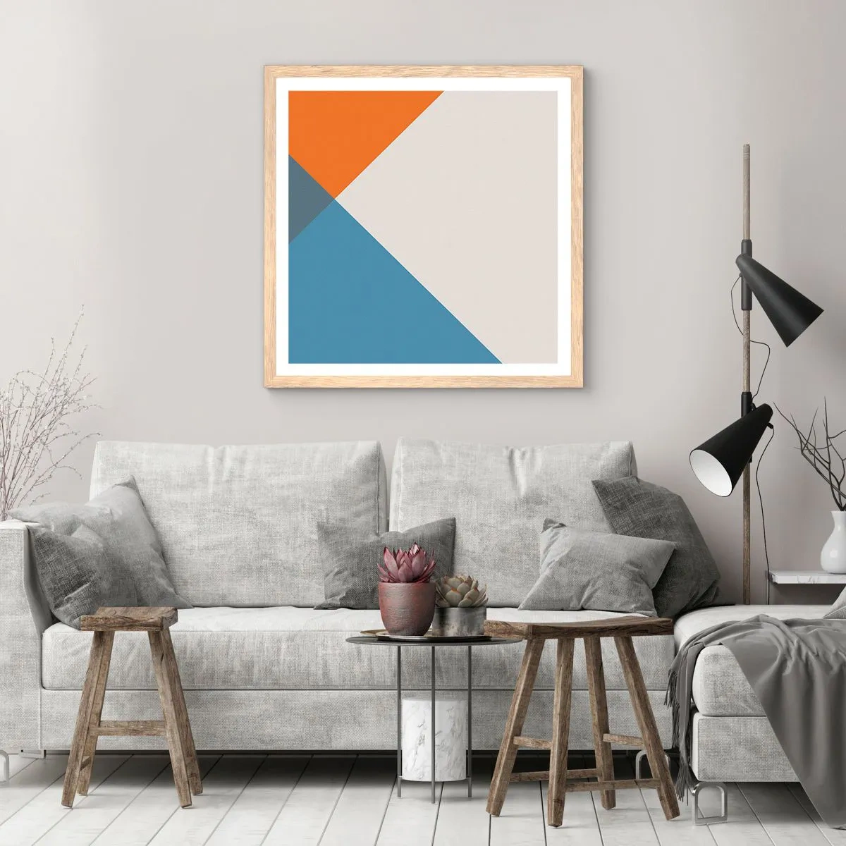 Affisch i ram av ljusek - Under vinkel… - 30x30 cm