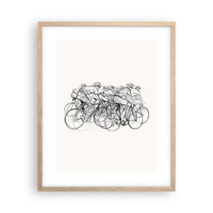 Affisch i ram av ljusek - Lagarbete - 40x50 cm