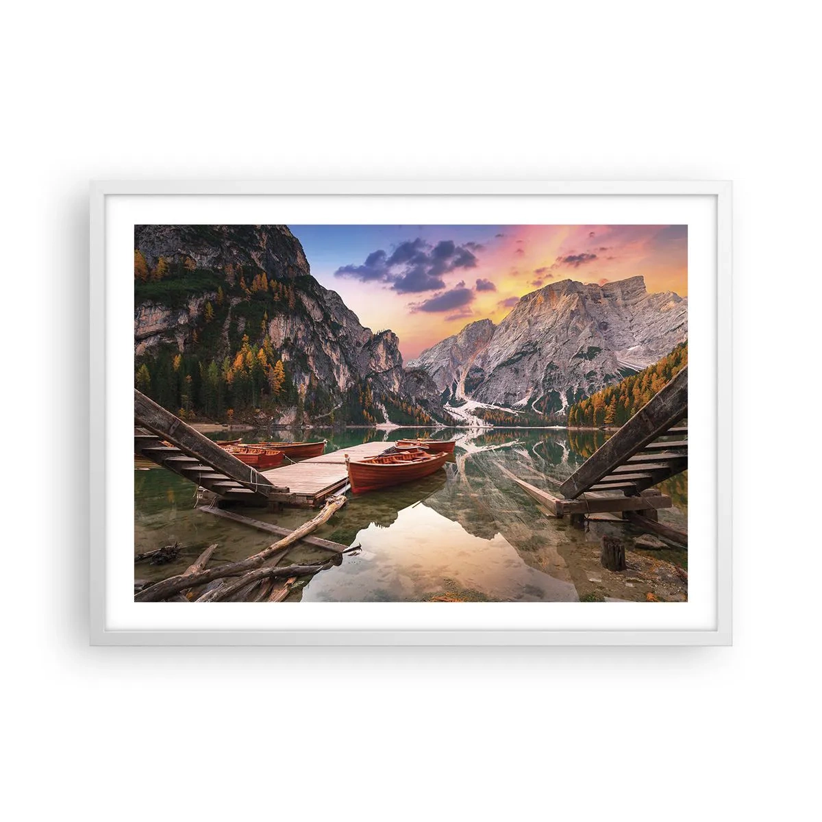 Affisch i vit ram - Dagens löfte - 70x50 cm