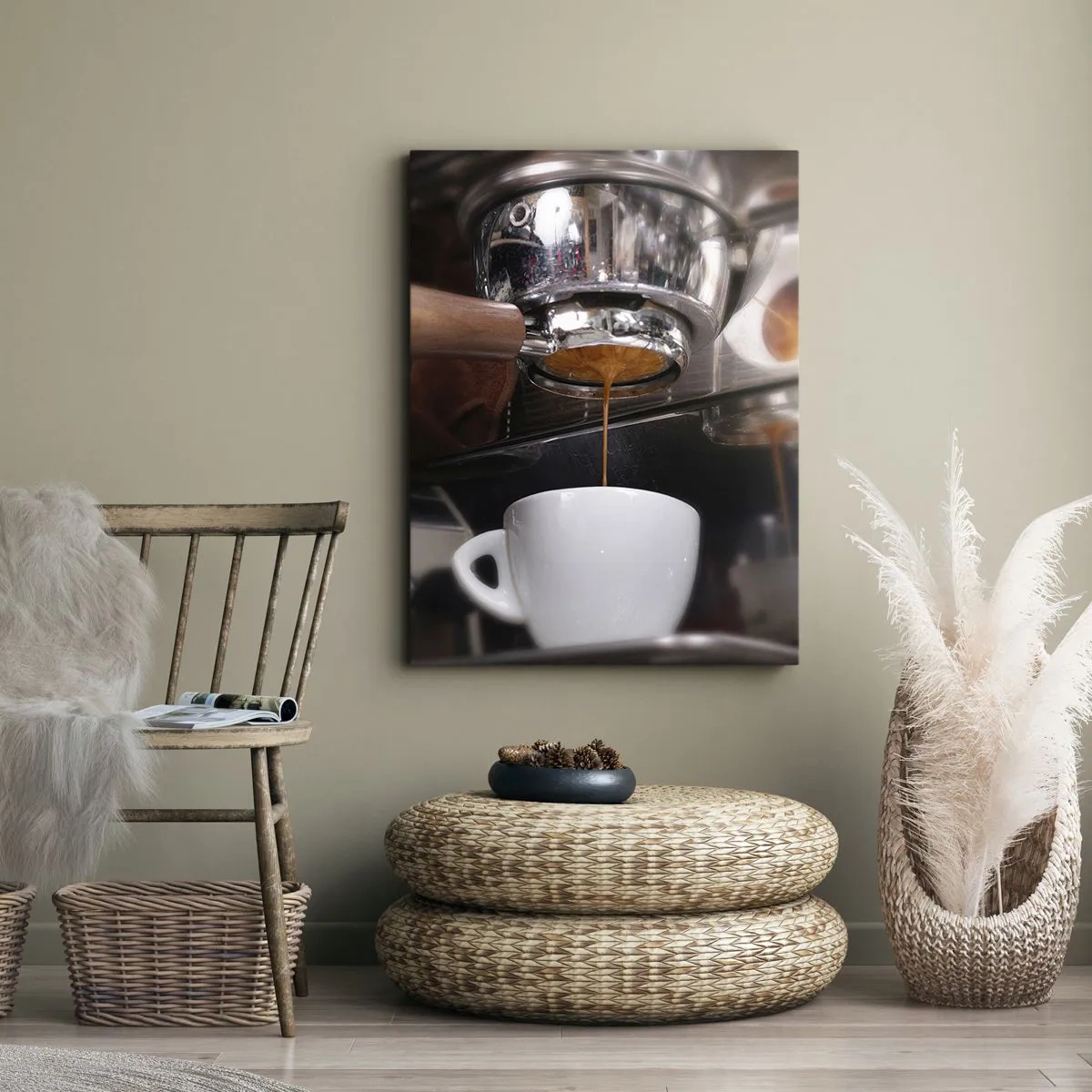 Canvastavla - Bild på duk - En bra stund på dagen - 70x100 cm