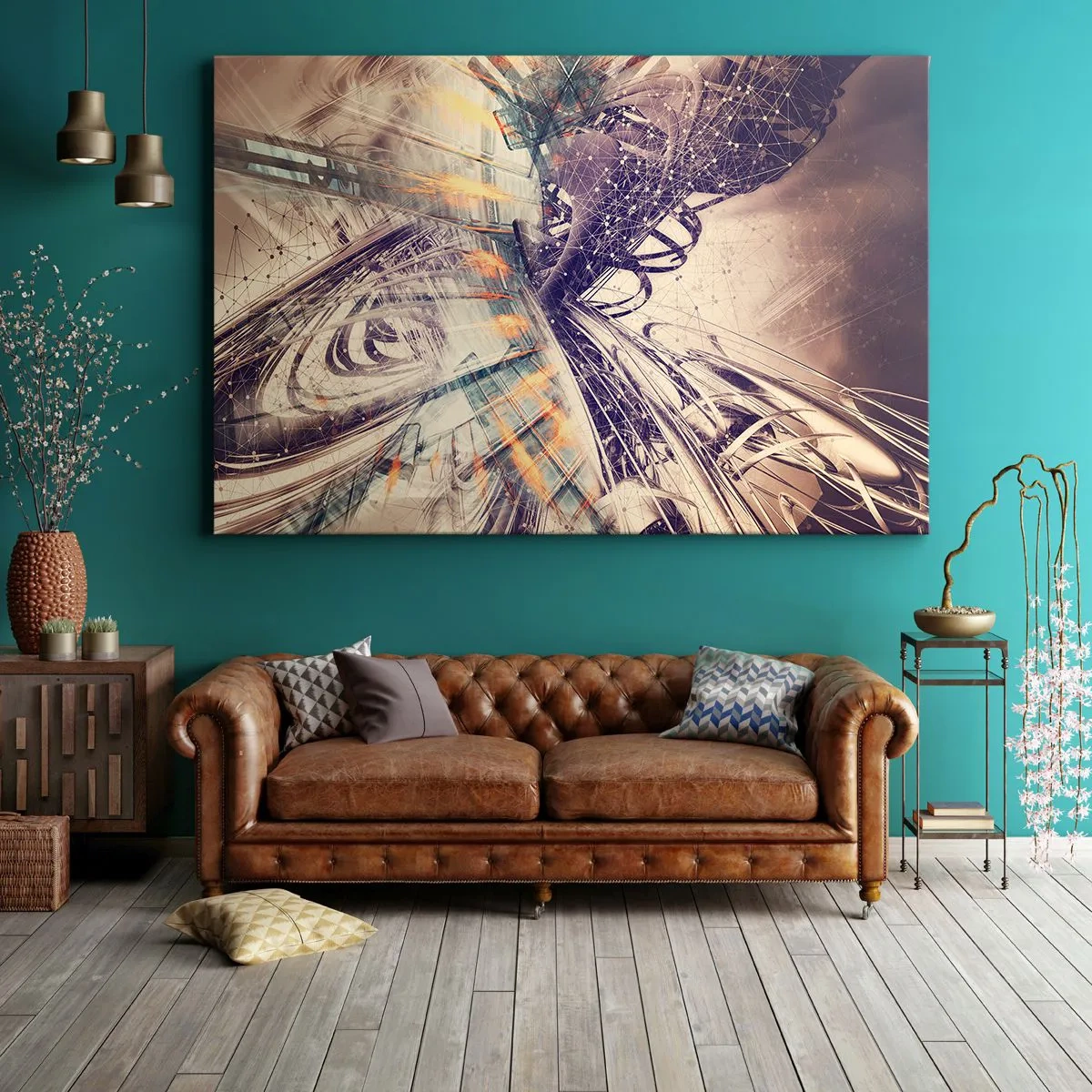 Canvastavla - Bild på duk - Med hög fart - 100x70 cm