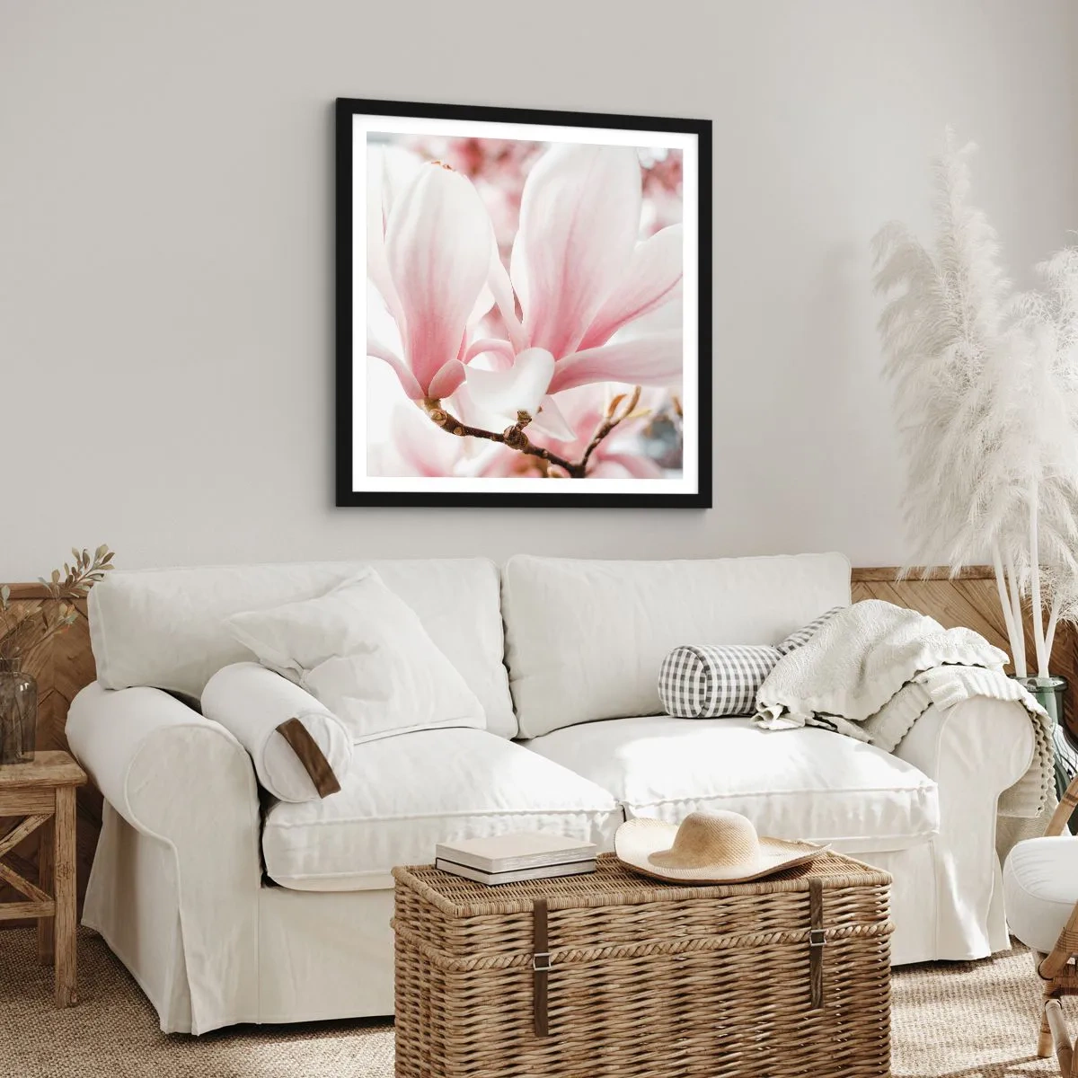 Affisch i svart ram - Oändlig känslighet - 40x40 cm