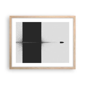 Affisch i ram av ljusek - Rakt mot målet - 50x40 cm