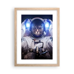 Affisch i ram av ljusek - Houston, ni har problem - 30x40 cm