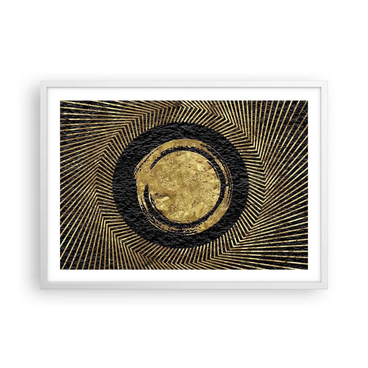 Affisch i vit ram - Glamourös komposition - 70x50 cm