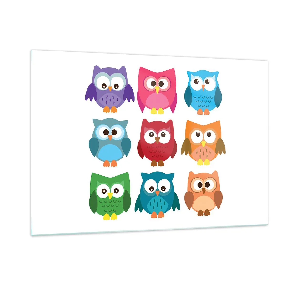 Glastavla - Bild på glas - Att vara olika på roligt sätt - 120x80 cm