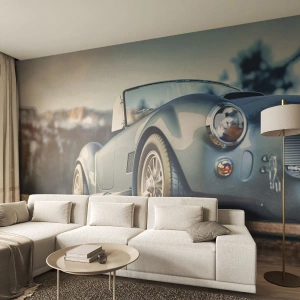 Fototapet Premium Sand - Det är stilen som räknas - Bil, Cabriolet, Resa - 300x210 cm