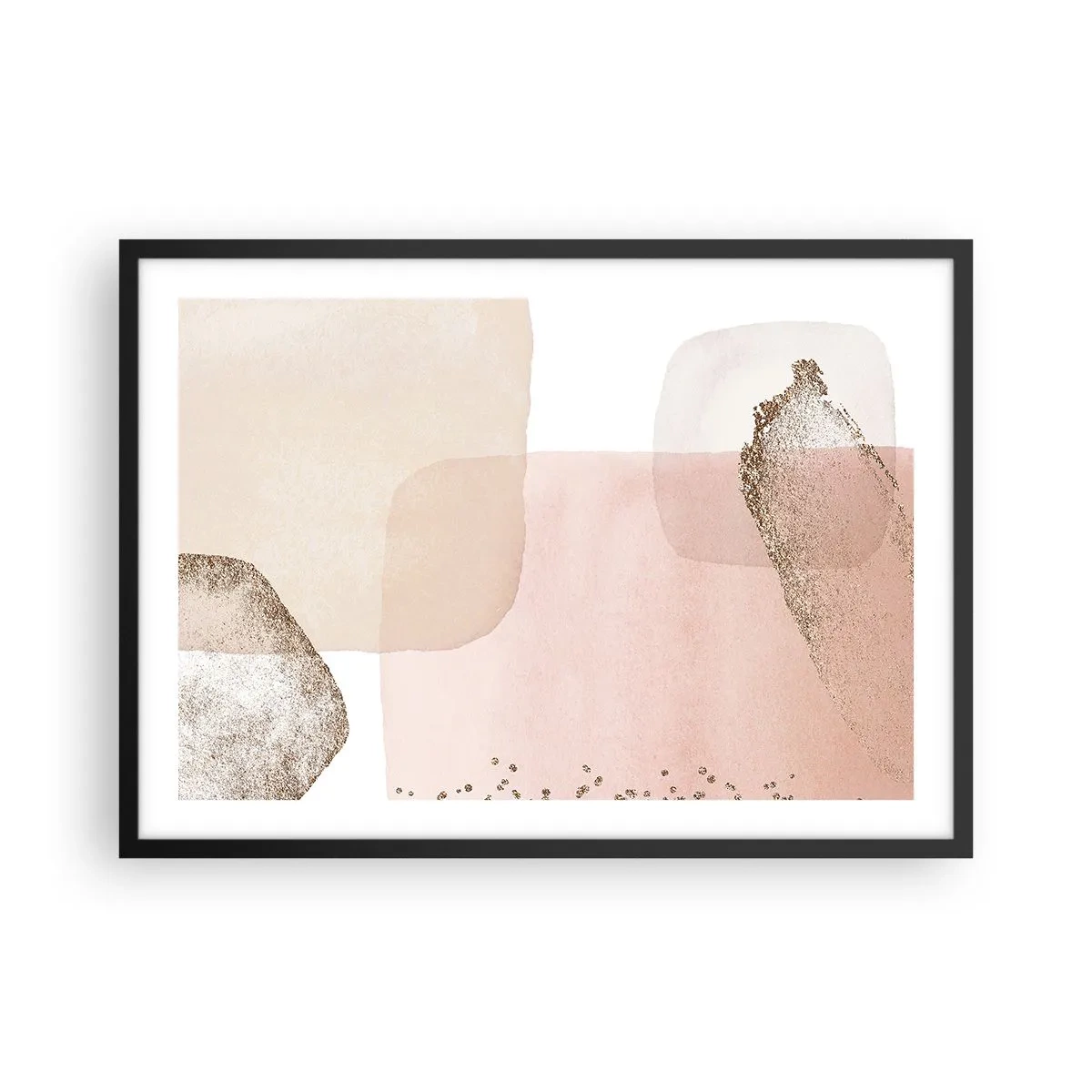Affisch i svart ram - Titta genom färgen - 70x50 cm