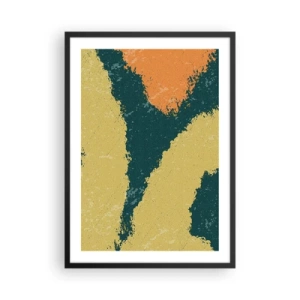 Affisch i svart ram - Abstraktion - i slow motion - 50x70 cm