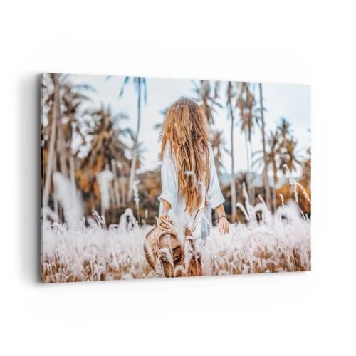 Canvastavla - Bild på duk - Född ur gräsdun - 120x80 cm