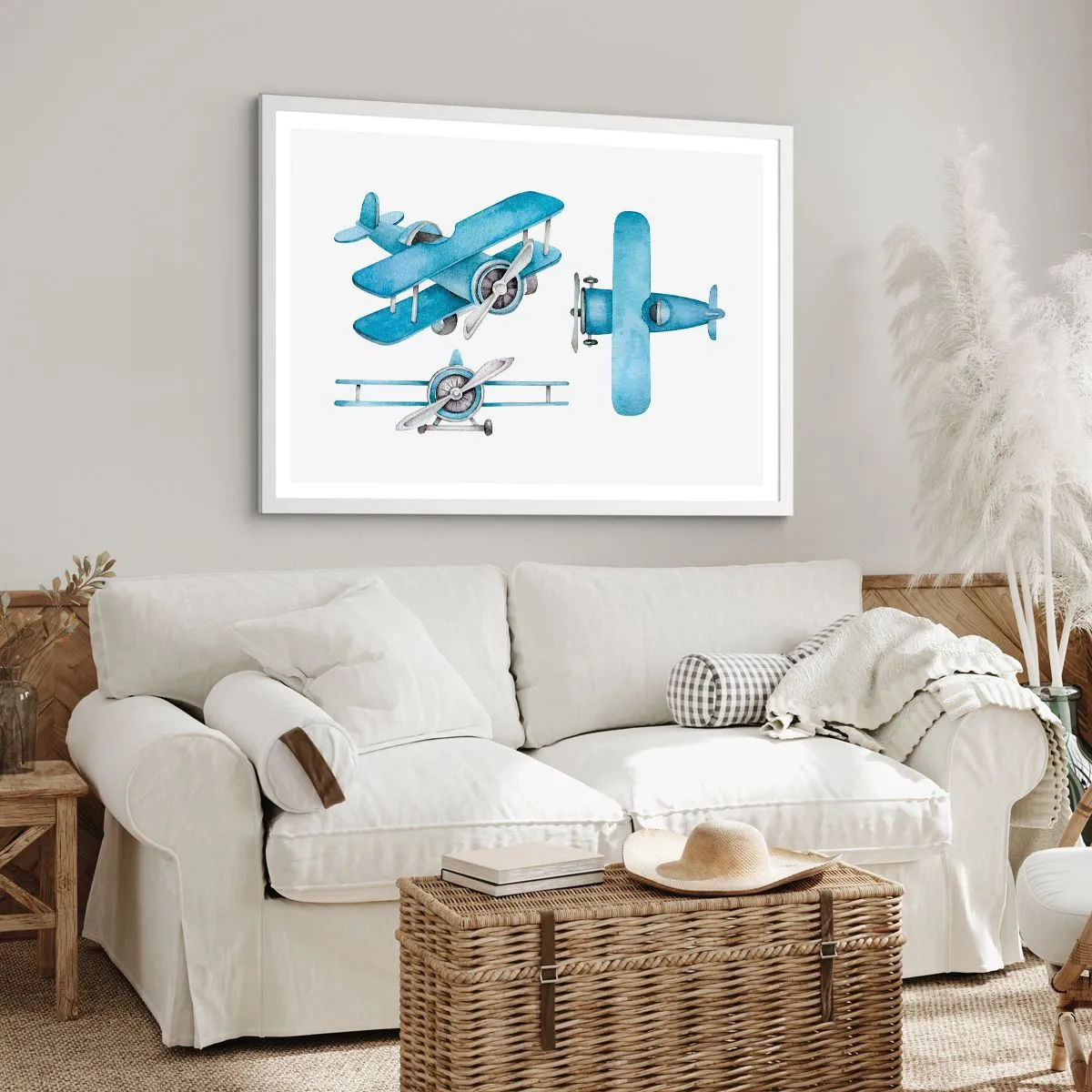 Affisch i vit ram - En född vinnare - 70x50 cm