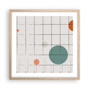 Affisch i ram av ljusek - Fångade. Vi eller de? - 50x50 cm