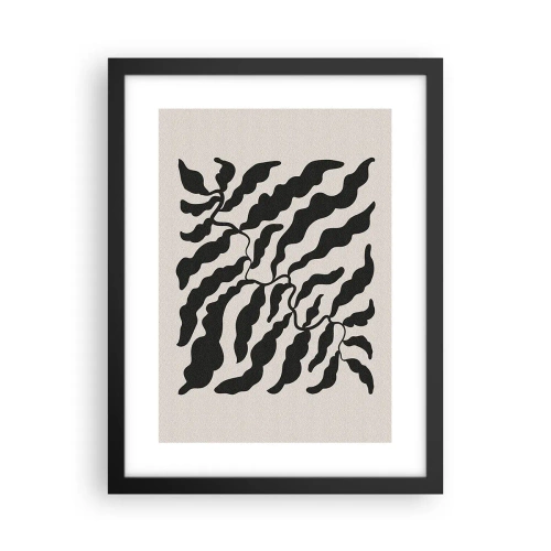 Affisch i svart ram - Kvadratens natur - 30x40 cm