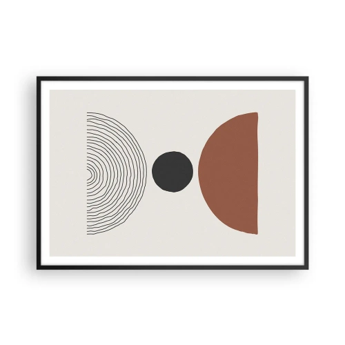 Affisch i svart ram - I fokus - 100x70 cm