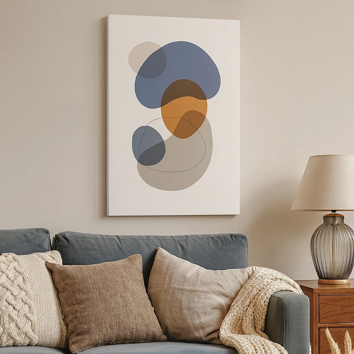 Canvastavla - Bild på duk - Färgernas droppar - 50x70 cm