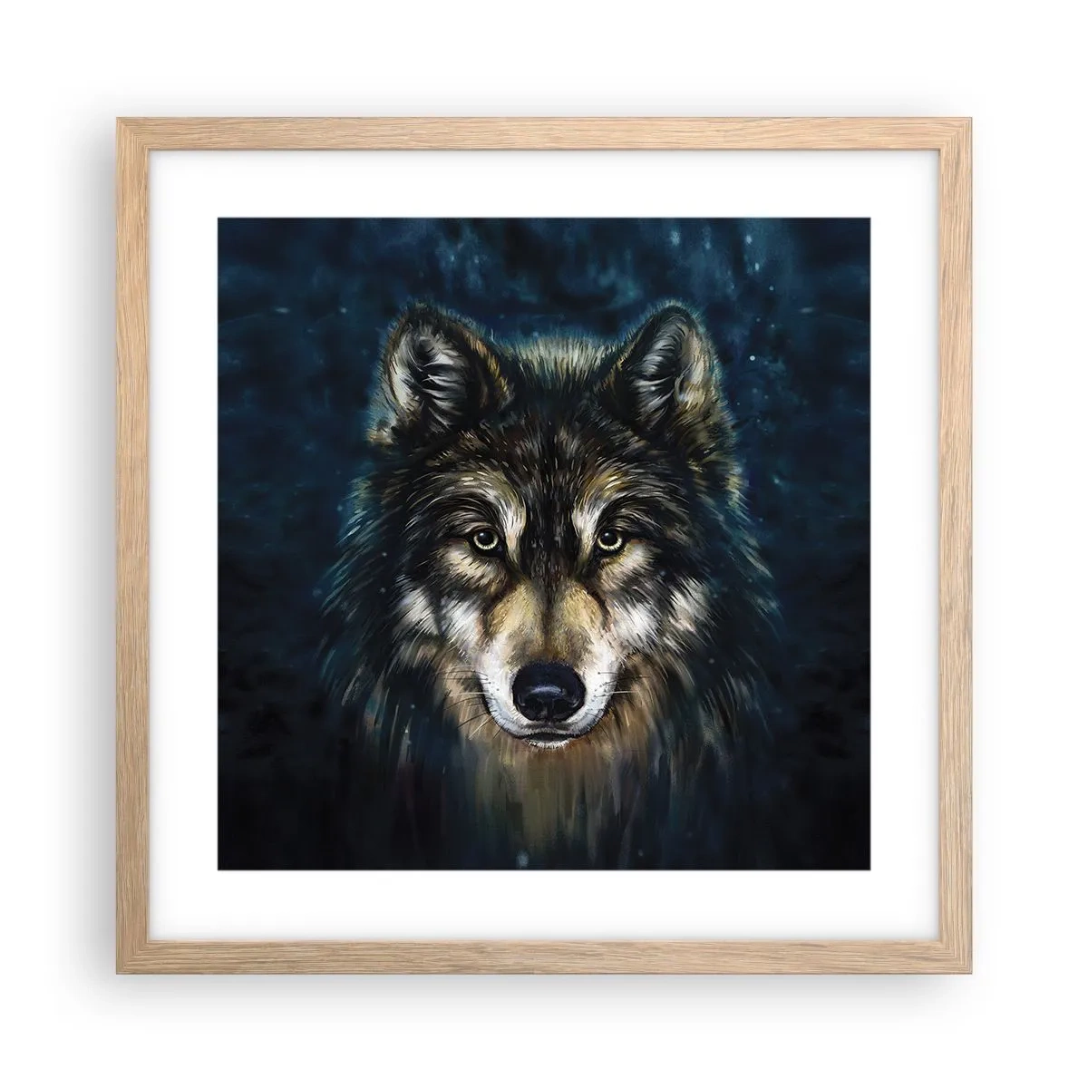 Affisch i ram av ljusek - Alfa? Och omega - 40x40 cm