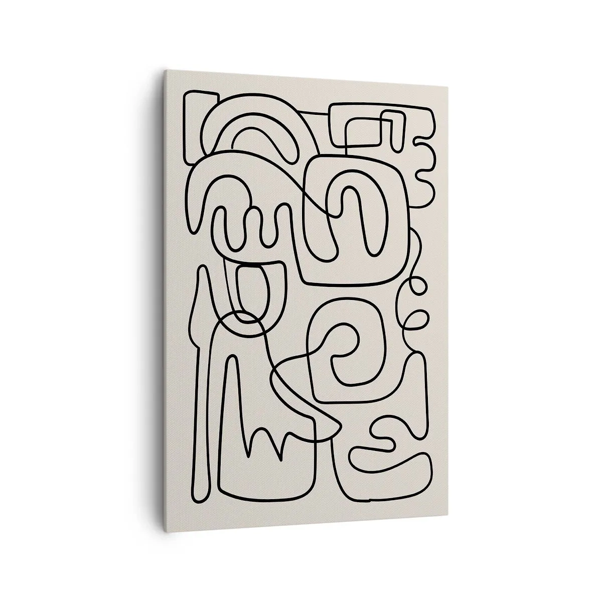 Canvastavla - Bild på duk - Följ spåret - 70x100 cm