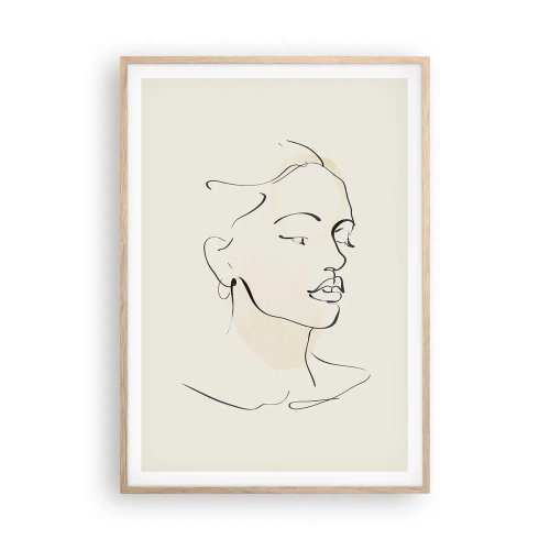 Affisch i ram av ljusek - Säkra drag - 70x100 cm