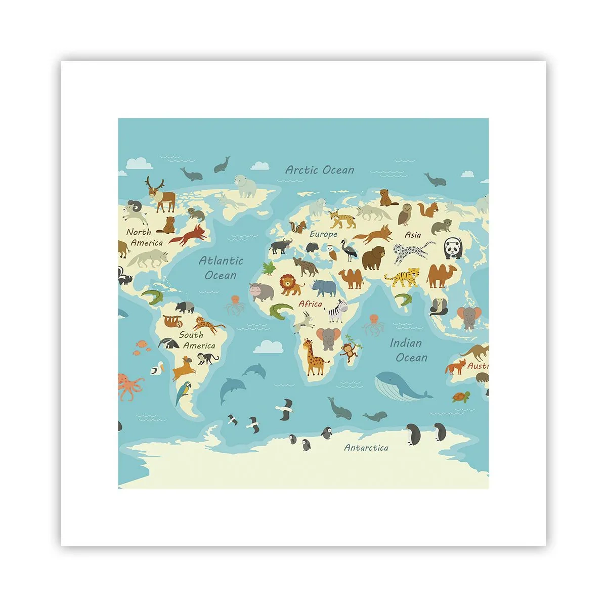 Affisch - Goda grannar - 30x30 cm