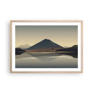 Affisch i ram av ljusek - Spegelbild - 70x50 cm