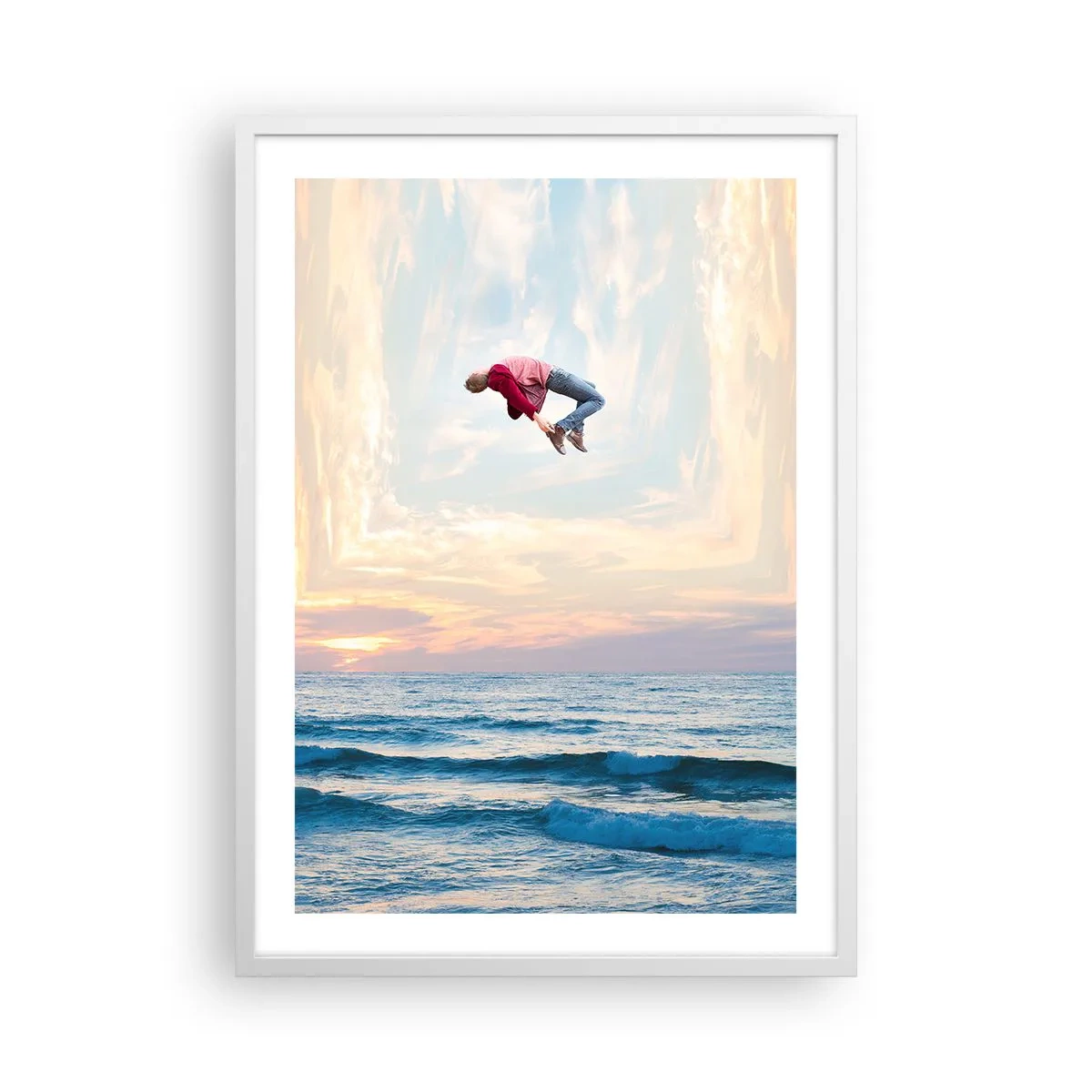 Affisch i vit ram - Till en annan dimension - 50x70 cm