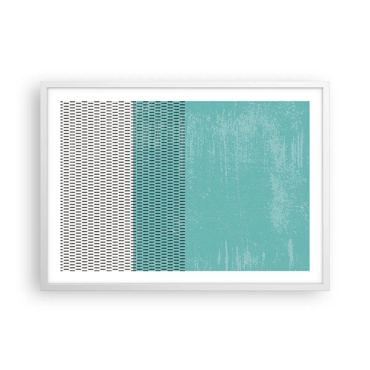 Affisch i vit ram - Balanserad komposition - 70x50 cm