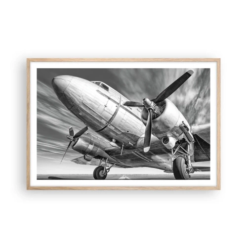 Affisch i ram av ljusek - Alltid flygklart - 91x61 cm