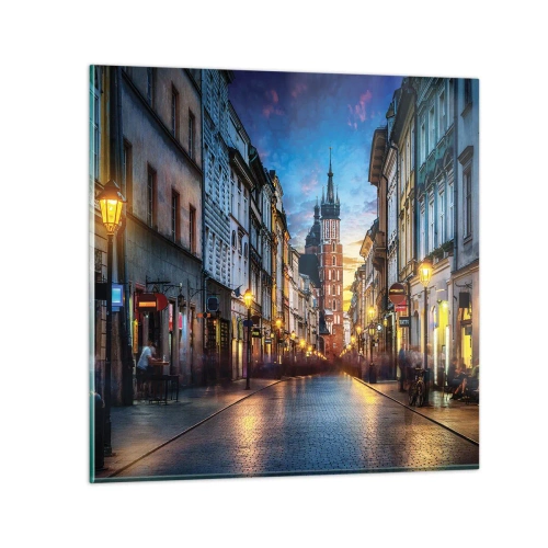 Glastavla - Bild på glas - Krakows charm - 30x30 cm