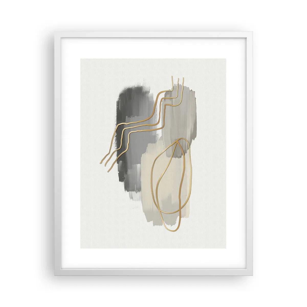 Affisch i vit ram - Varaktighet och rörelse - 40x50 cm