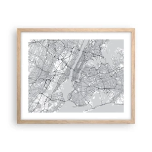 Affisch i ram av ljusek - Metropolens anatomi - 50x40 cm