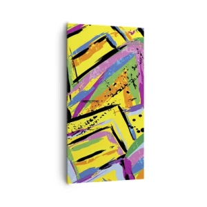 Canvastavla - Bild på duk - Skriker av glädje - 65x120 cm