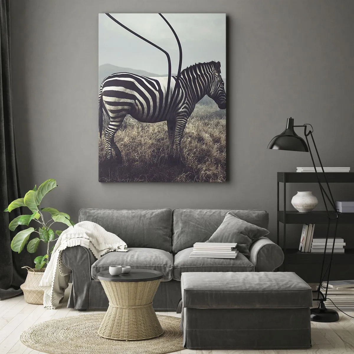 Canvastavla - Bild på duk - Akta! Fel - 50x70 cm