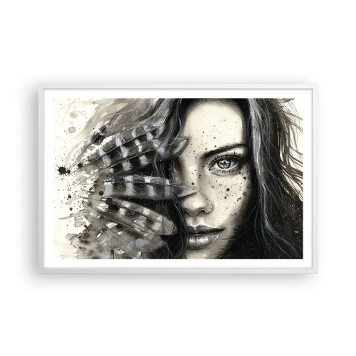 Affisch i vit ram - Vild skönhet - 91x61 cm